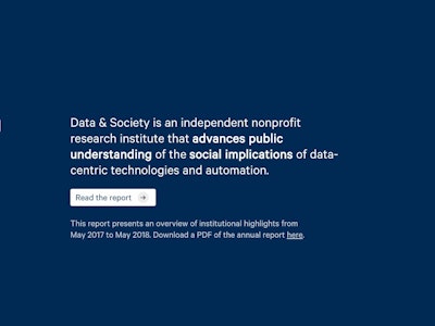 Data & Society Annual Report